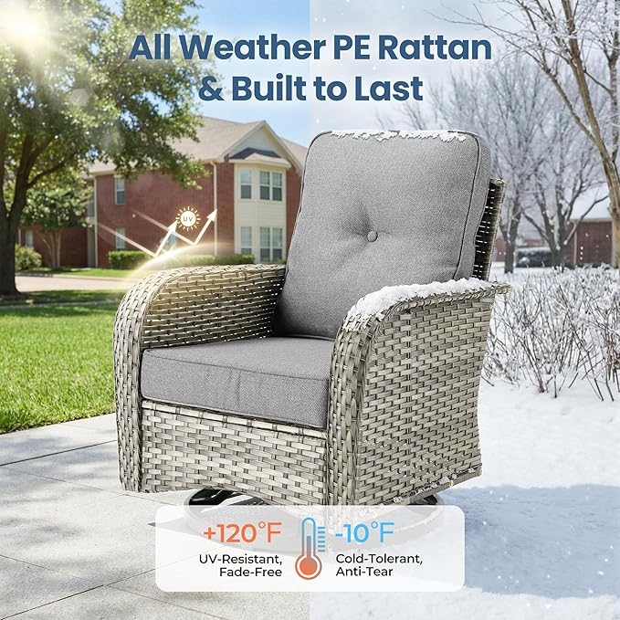 Weaxty 8 Pieces Outdoor Patio Furniture Sets