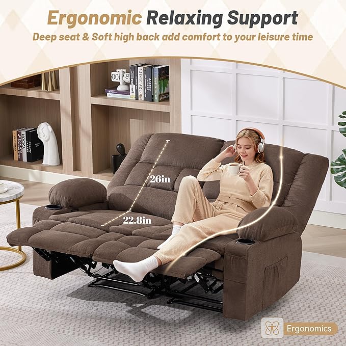 Loveseat Recliner Sofa, Big Large Reclining Sofa