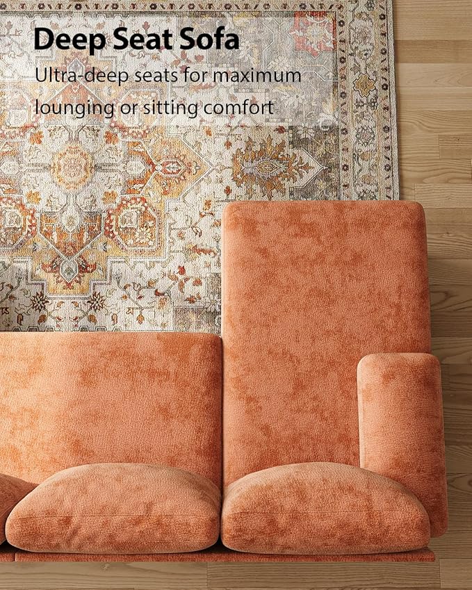 U-Shaped Sectional Couches for Living Room | 112 Inch Modern Sectional Couch |