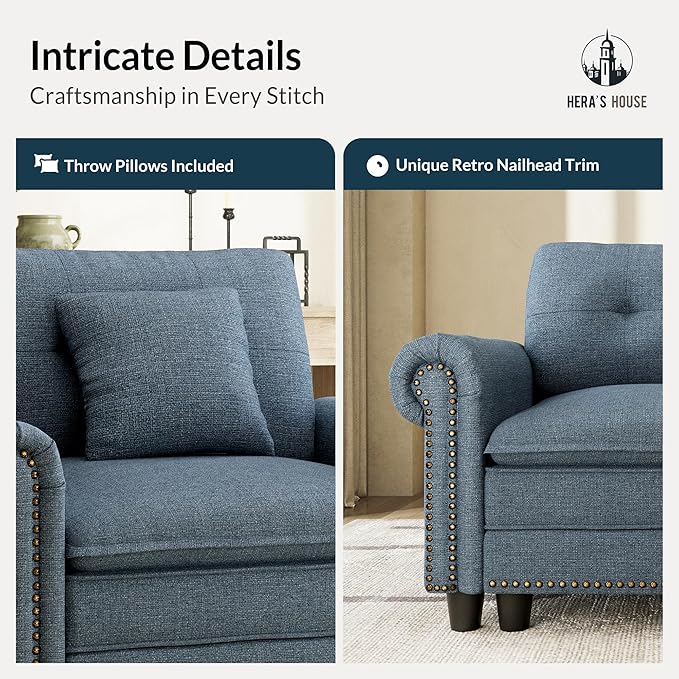 HERA'S HOUSE 3 Pieces Modular Sectional Sofa Sets, Oversized Couch Set