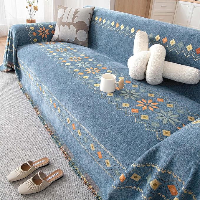 DREAMINGO Couch Cover Chenille Boho Sofa Covers