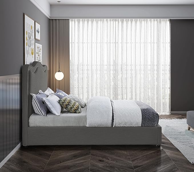Meridian Furniture FelixGrey-F Felix Collection Modern | Contemporary Linen