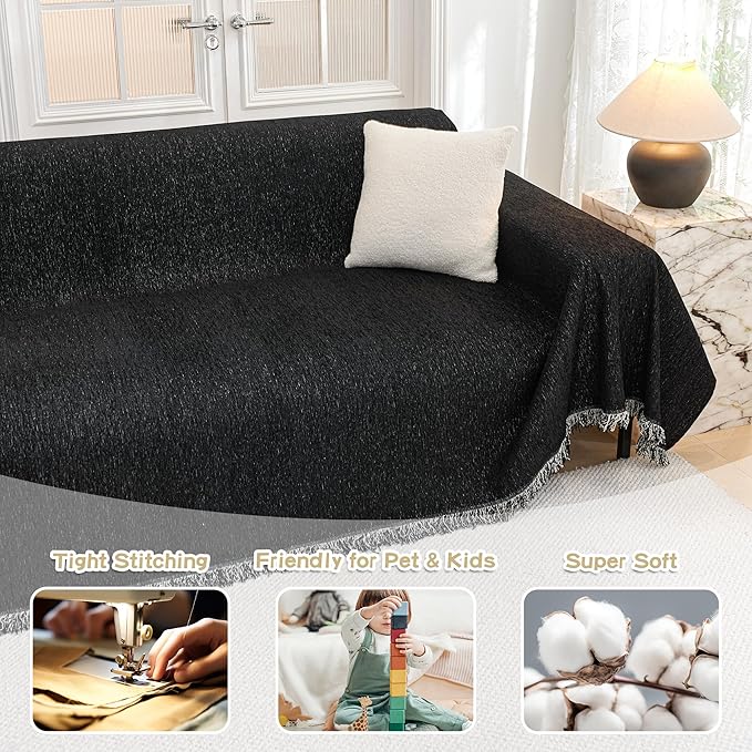 MYSKY HOME Couch Cover for Dogs Washable Couch Covers Couch Covers for Sofa