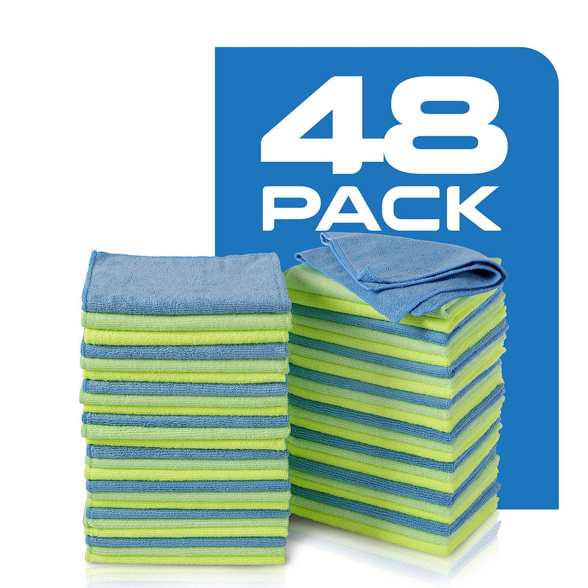 Zwipes Microfiber Cleaning Cloths, 48 Pack