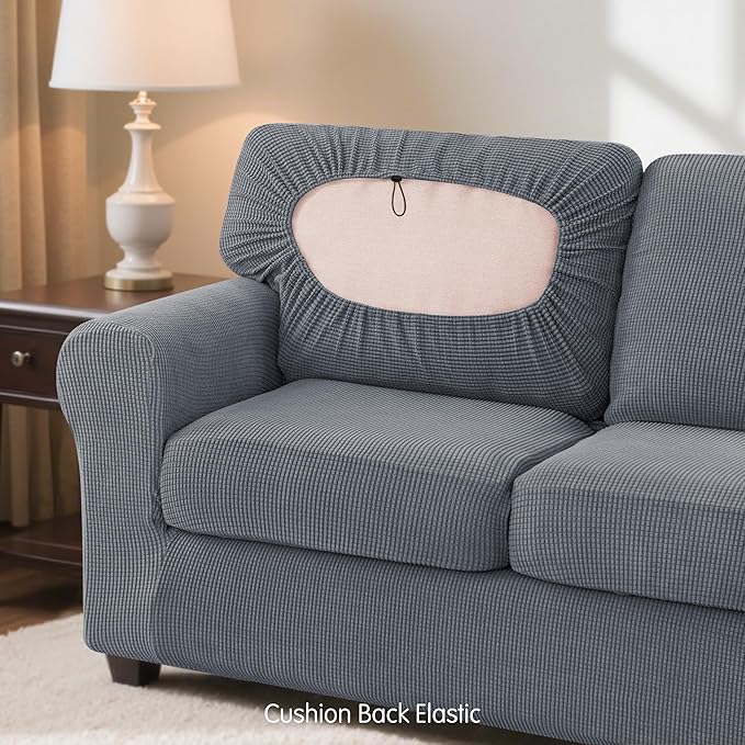 SUBRTEX 5 Pieces Stretch Sofa Slipcover Sets Couch Cover Sets Backrest Cushion