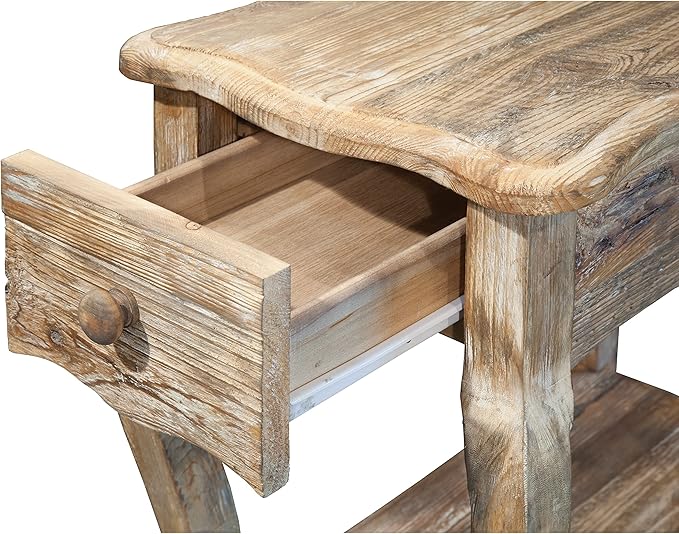 Rustic Reclaimed Wood Accent Table