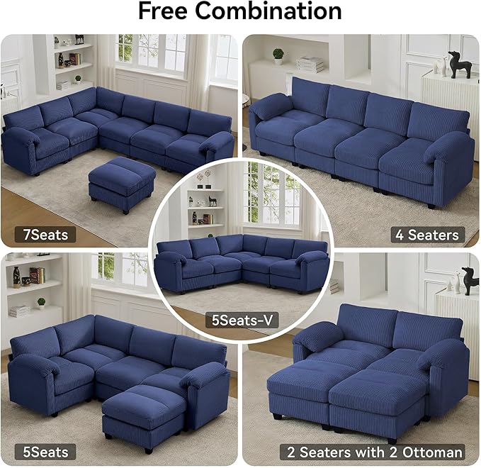 61'' Modular Loveseat Sofa