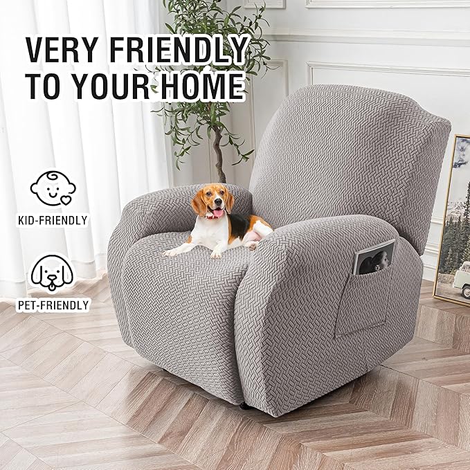Genina Recliner Chair Covers, Stretch Reclining Chair Cover, Recliner Sofa