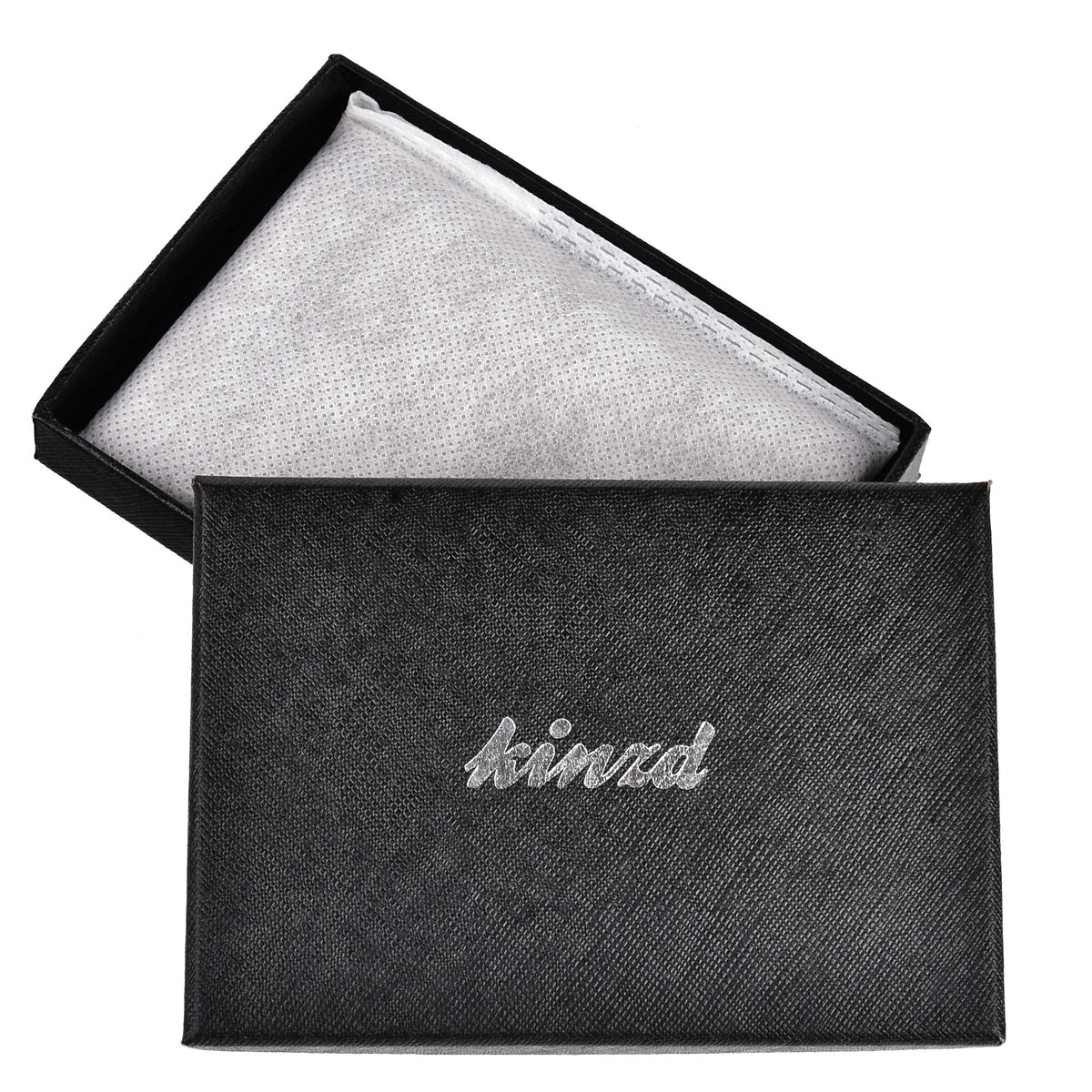 kinzd Slim Wallet with Money Clip RFID Blocking Minimalist Bifold Wallet for Men Genuine Leather Front Pocket Card Holder