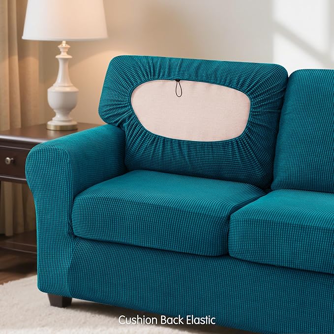 SUBRTEX 7 Pieces Stretch Sofa Slipcover Sets Couch Cover Sets Backrest Cushion