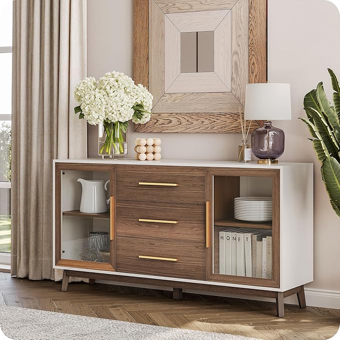 BELLEZE 60‘’ Sideboard Buffet, Console Table