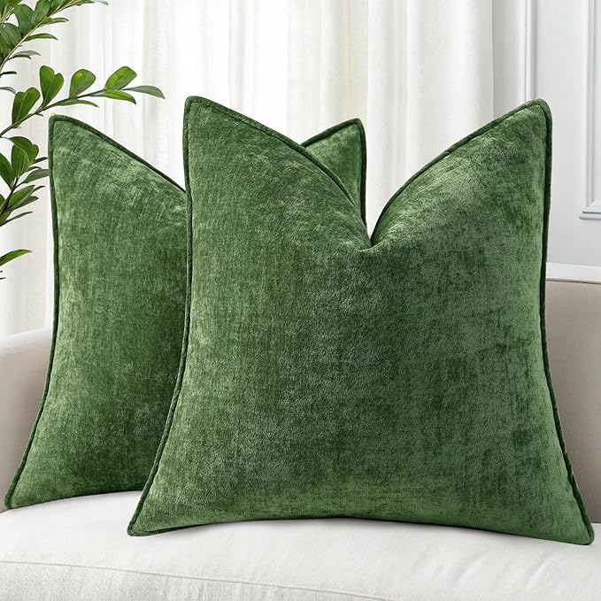 decorUhome Summer Couch Euro Sham Throw Pillow Covers 24x24 Set of 2,
