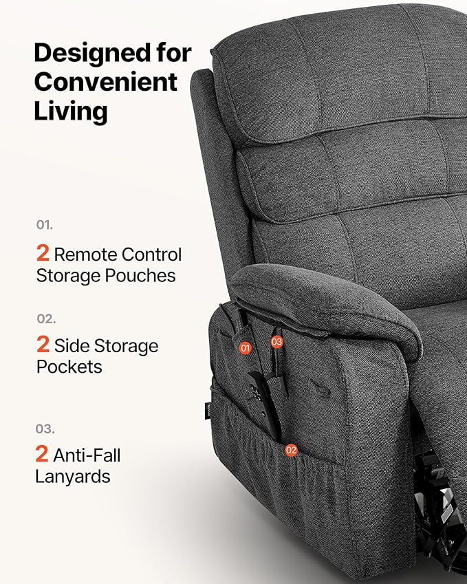 VEVOR Power Lift Recliner Chair, Dual Motor Lift Chair