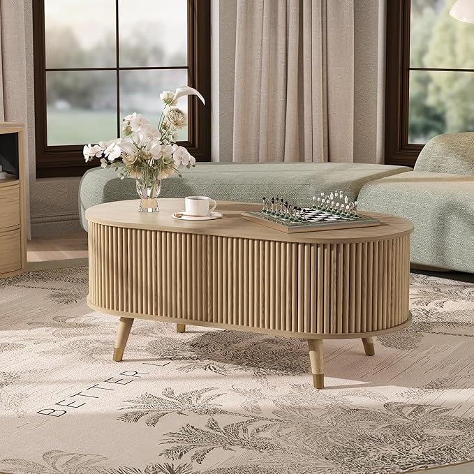 42.5" Oval Lift Top Coffee Table
