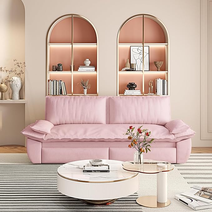73.2" Sofa Bed Queen, 3-in-1 Pull Out Sofa Bed