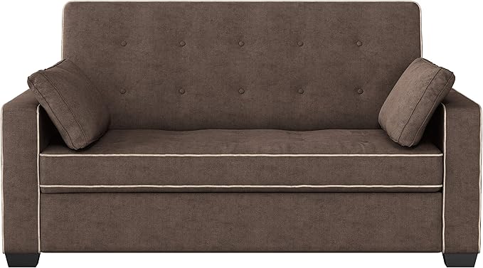 Serta Ainsley 72.6" Convertible Sleeper Sofa, Queen Size, Dreamcoil Comfort