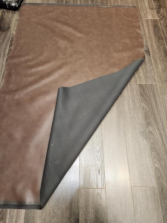 NAT Leathers | Cacao Brown Pebblegrain Soft Faux Vegan Leather PU | 5 Yards Cut