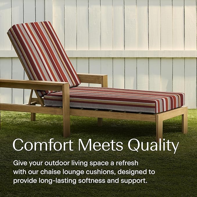 Honeycomb Outdoor Chaise Lounge Cushion