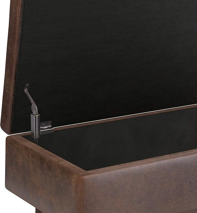 SIMPLIHOME Owen Small Rectangular Storage Ottoman