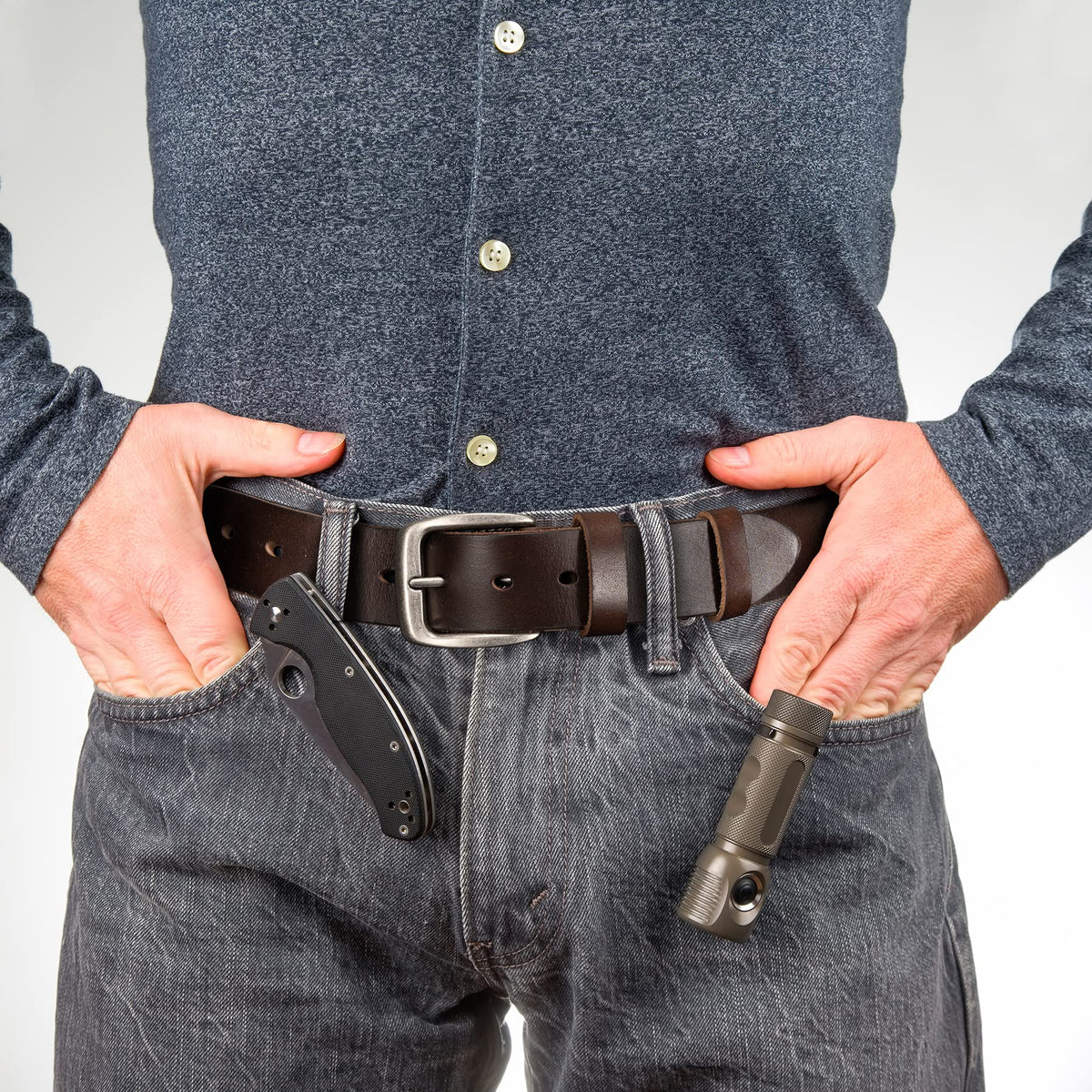 WOLFANT Leather Belt for Men,100% Italian Full Grain Real Solid Leather