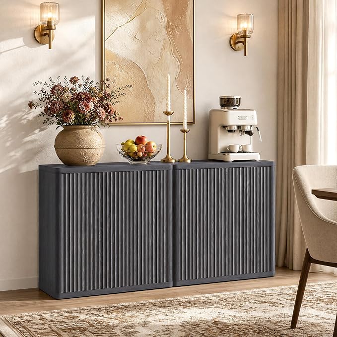 SICOTAS Buffet Cabinet with Storage 103.8" Sideboard Accent Modern Credenza