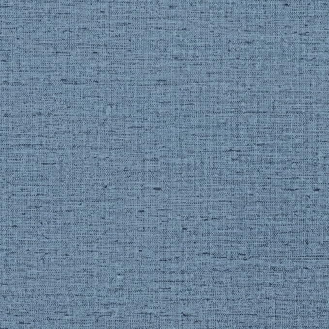 Blue Peel and Stick Wallpaper 393.7inch Textured Linen Contact Paper