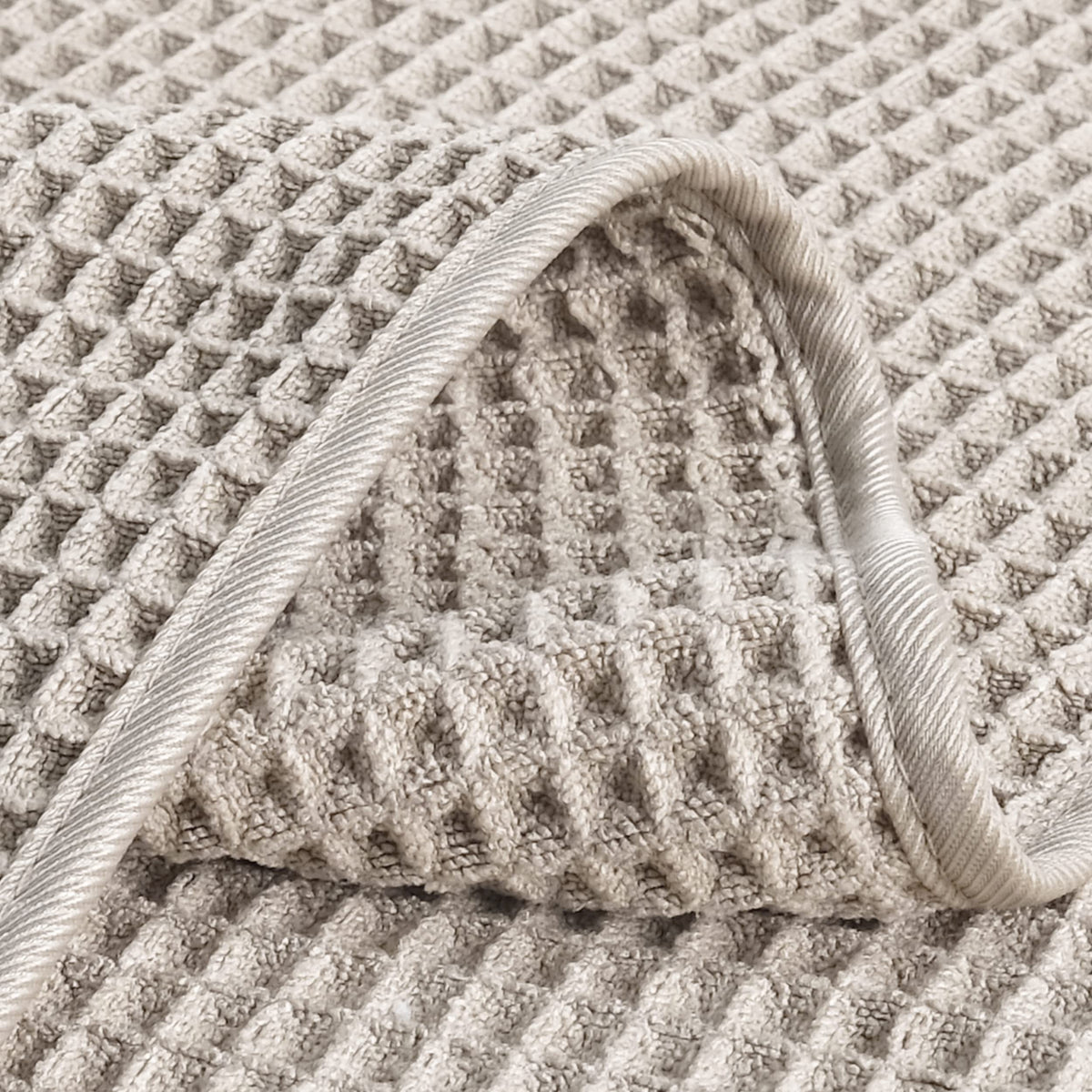 POLYTE 430 GSM Microfiber Lint Free Hand Towel, 16 x 30 in, 4 Pack (Waffle Weave)