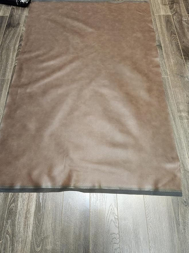 NAT Leathers | Cacao Brown Pebblegrain Soft Faux Vegan Leather PU | 5 Yards Cut