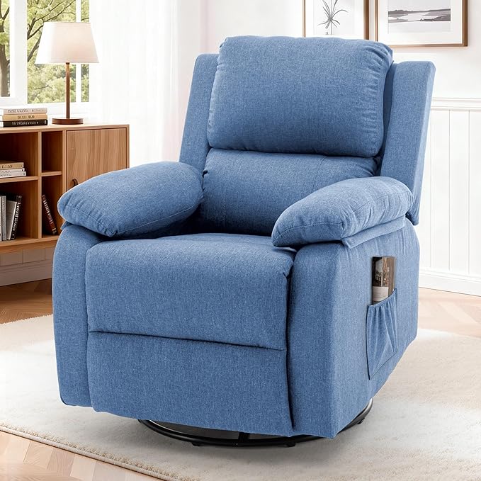 Korser Recliner Chair, 360 Swivel Rocker Chair