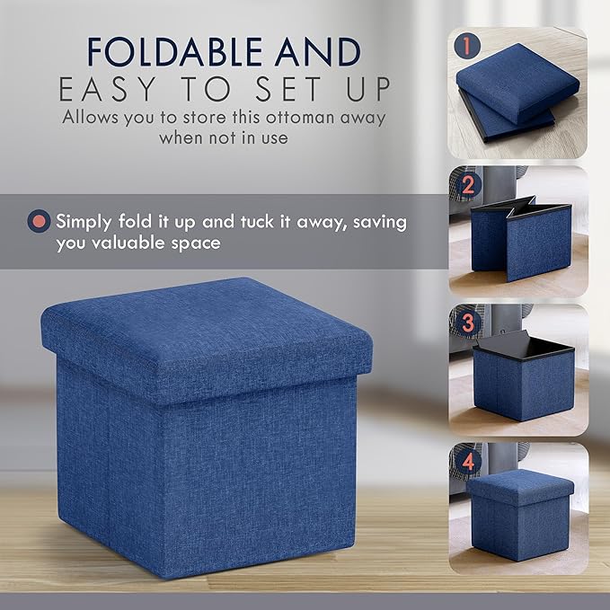 Ornavo Home Small Storage Ottoman,