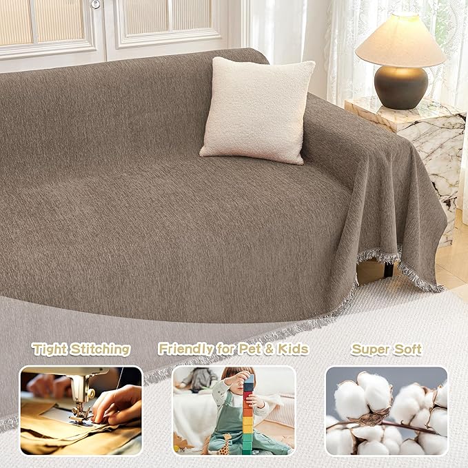 MYSKY HOME Oversized Sofa Covers Couch Covers