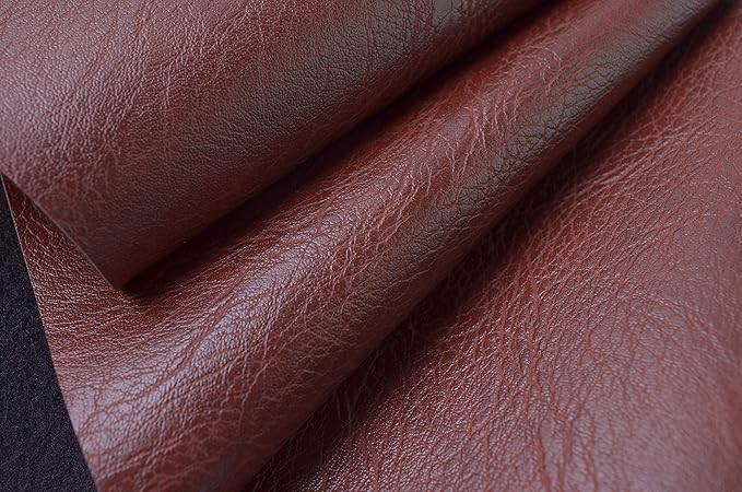 Wento Thick Half Yard Faux Leather Fabric Soft Skin Grain PU Leather