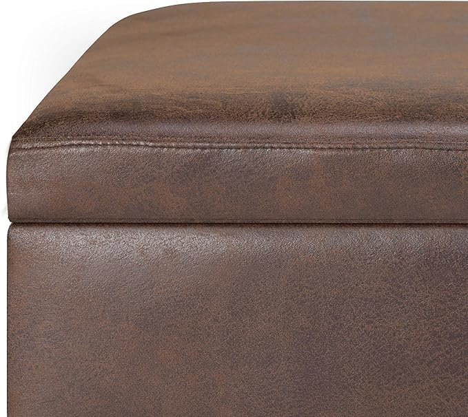 SIMPLIHOME Owen Small Rectangular Storage Ottoman
