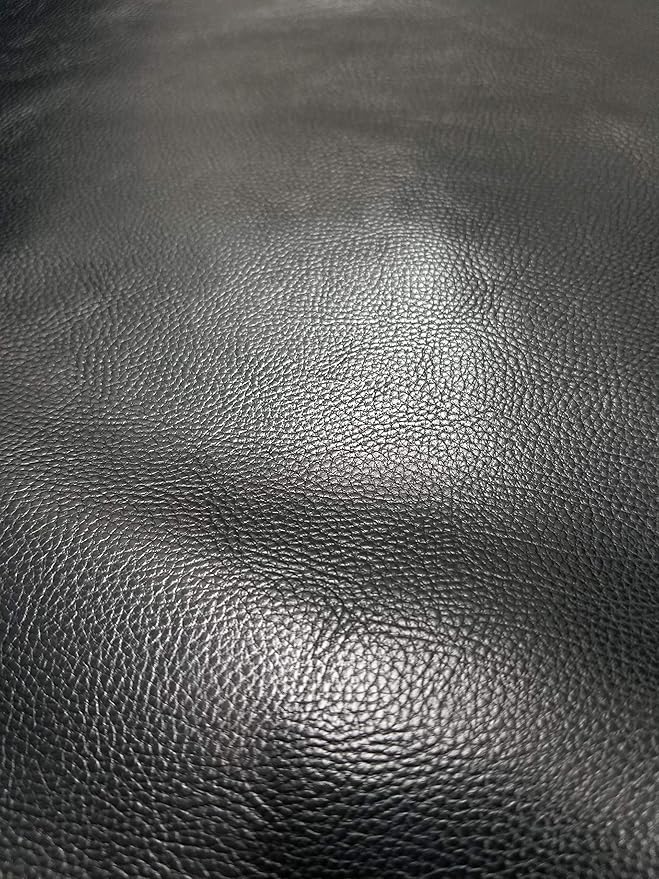 NAT Leathers | Black Pebbled Soft faux Vegan PU {Peta Approved Vegan} Leather