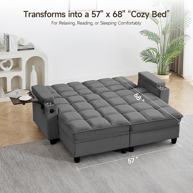 Auvsoce 71" Loveseat Recliner Chair