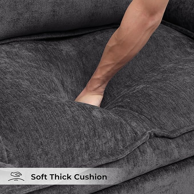 Oversized Accent Chair, Modern Upholstered Armchair Cloud Sofa Chair