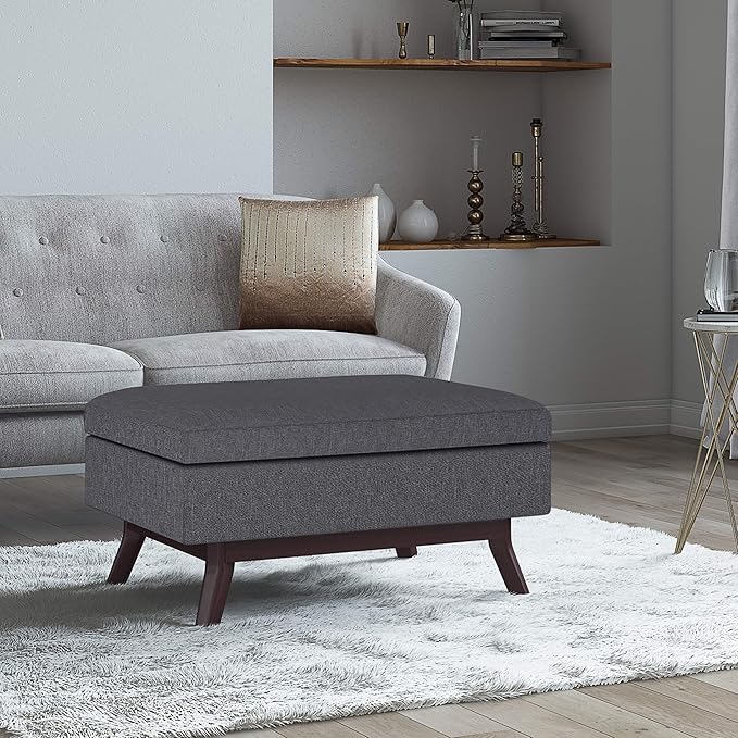 SIMPLIHOME Owen Coffee Table Storage Ottoman