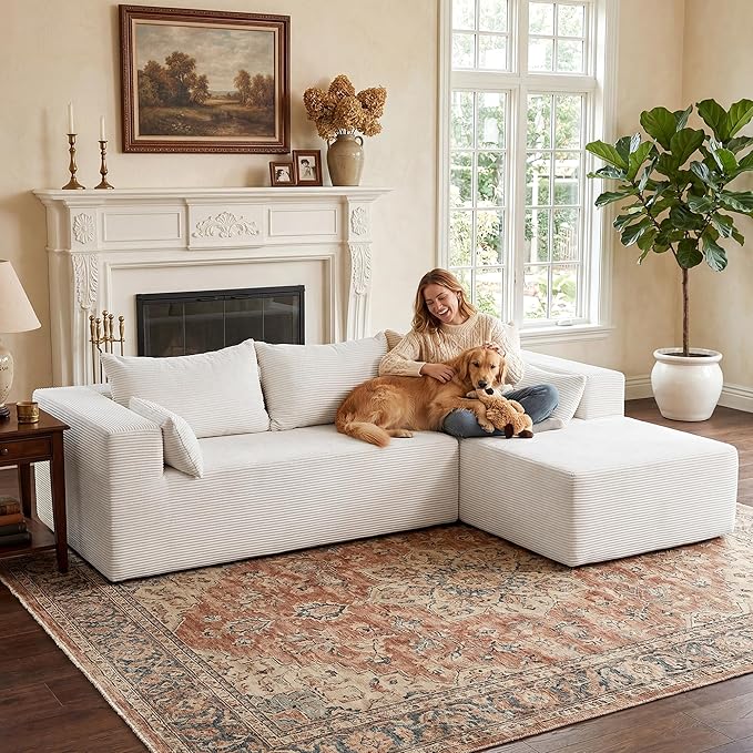 106" Cloud Sectional Boneless Couches