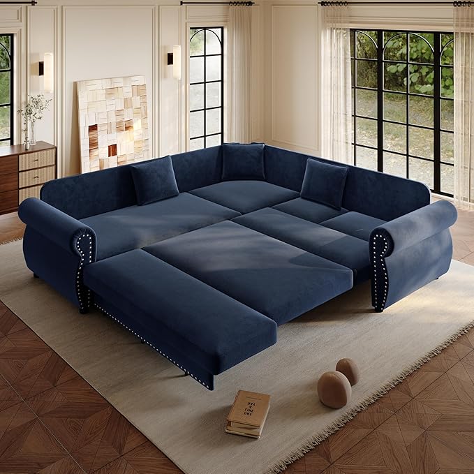 88.2" Sectional Sleeper Sofa