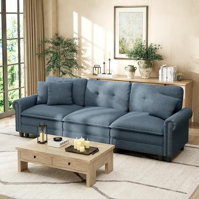 HERA'S HOUSE Mid-Century Modern Couch, Oversized Sectional Couch