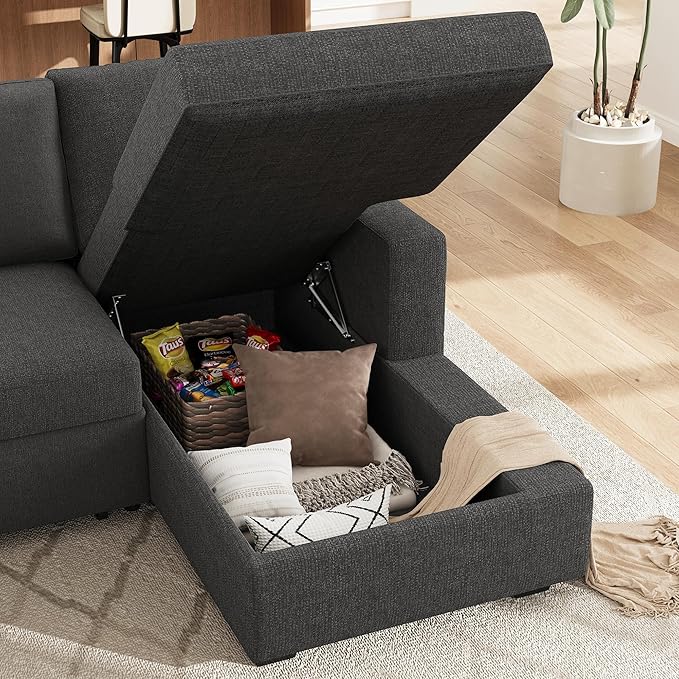 HONBAY Sectional Sleeper Sofa