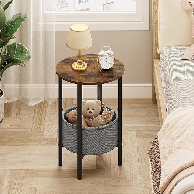 Vagusicc Round Side Table End Table