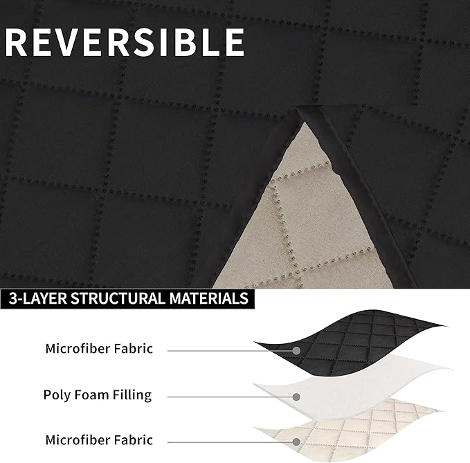 Easy-Going Loveseat Recliner Cover, Reversible Couch Cover
