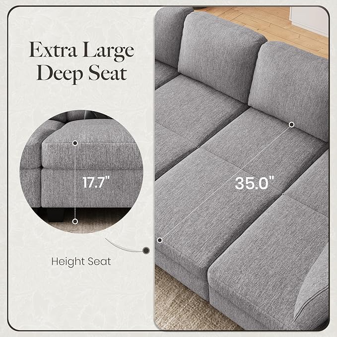 Belffin 86.2" Sectional Sleeper Sofa Bed