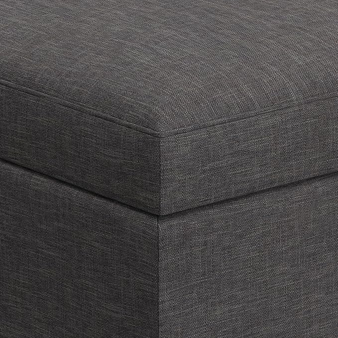 SIMPLIHOME Owen Coffee Table Storage Ottoman