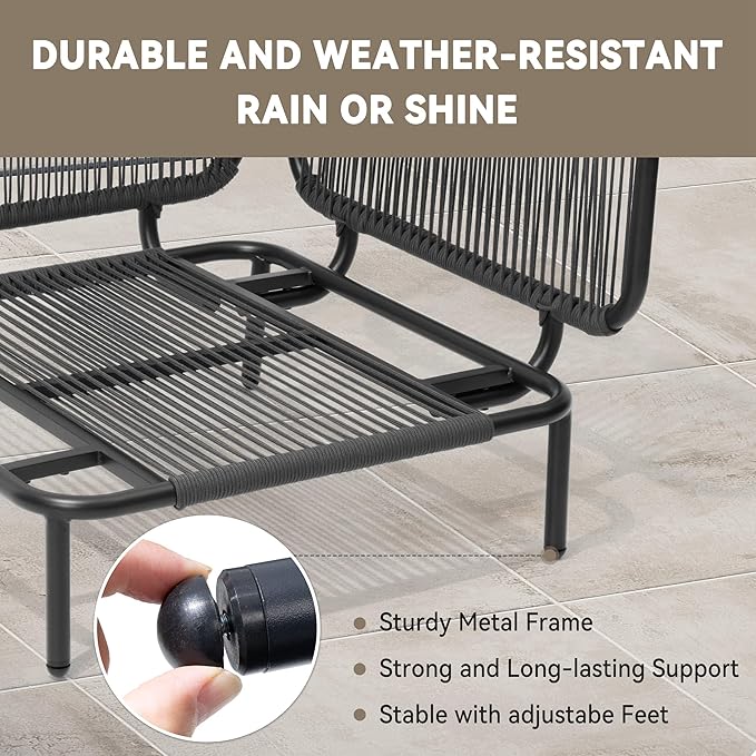 Crestlive Products Outdoor Patio Furniture Set, 6 Seater Modular Oversized