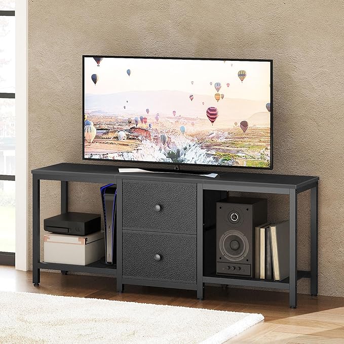 YATINEY TV Stand for TVs up to 55", Entertainment Center
