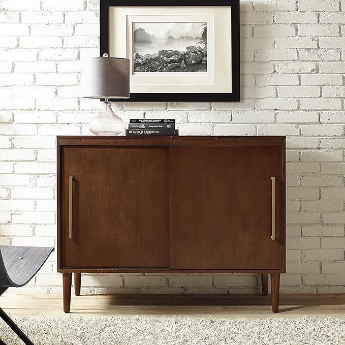 Crosley Furniture Everett Media Console and Record Player Stand